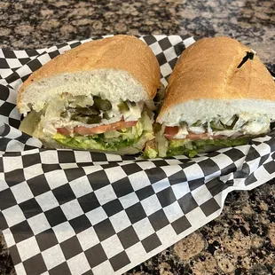 One of our amazing sandwiches called Mesquite Chicken!
