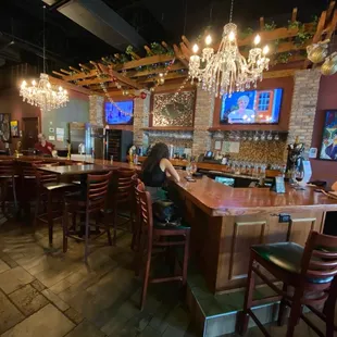 people sitting at the bar