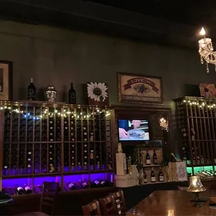 Extensive wine collection / interior decor