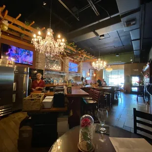 sushi and sashimi, interior