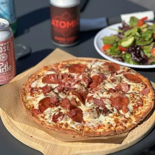 pizza, food