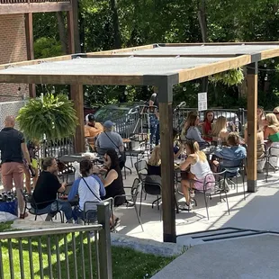 Outside lower patio.