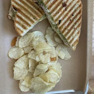 Chicken and pesto Panini