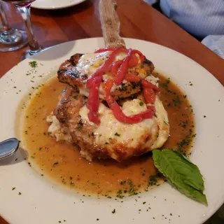 Grilled Pork Chop Oscar