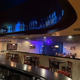 View into the restaurant