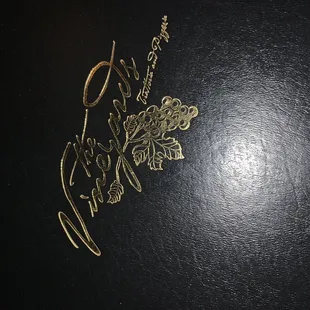 a close up of the label