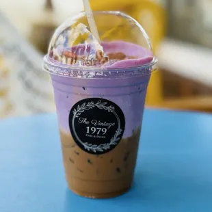 Ube latte coffee - Amazing