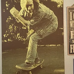 Our servers favorite picture in the diner. Jamie is a huge Tom Petty fan