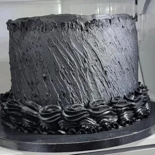 a black cake