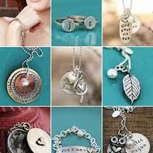 The Vintage Pearl creates hand stamped jewelry, personalized jewelry and keepsakes that are customized with any names, initia...