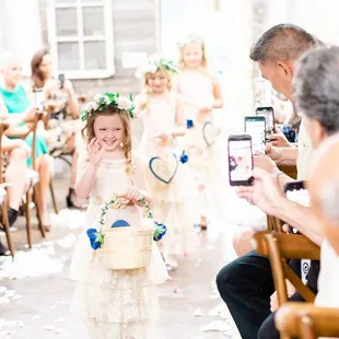 flower girls at the vintage rose
