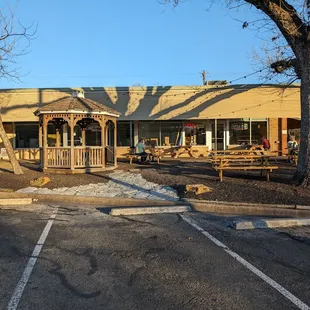 Across from Little Deli Pizza