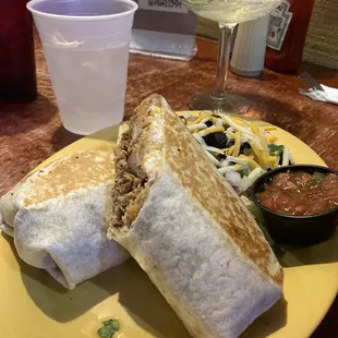 Shredded Beef Chicago Burrito
