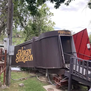 The fun "cargo" entrance