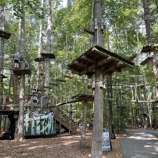 The Adventure Park ( ziplining) near South building area