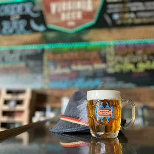 a glass of beer