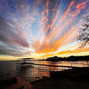 Sunset over Eagle Mountain Lake