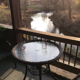 Overlooking the Appomattox River. Wines and hard ciders. Great patio available with fireplaces.