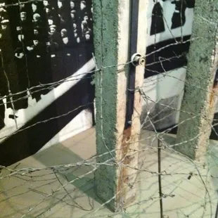 Portion of a wire gate from Dachau