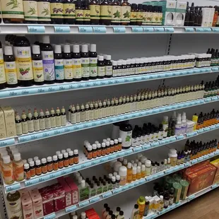 a variety of essential oils