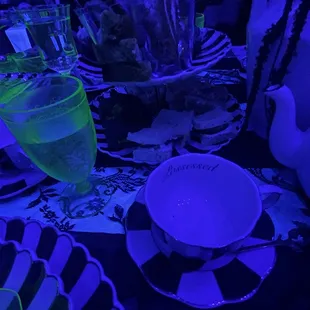 Beetlejuice Tea Party desserts and sandwiches