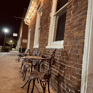 The front patio