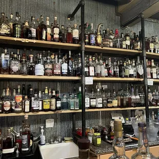 The selection of bourbon