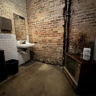 Bathroom with a TV