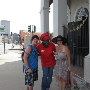 Two tourists and the Bone Lady.