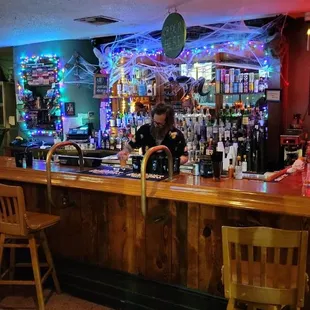 The bar area