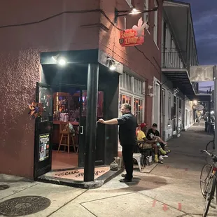 Outside the Voodoo Lounge