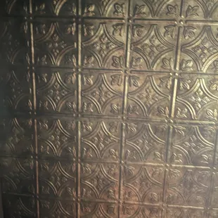 a close up of the ceiling tiles