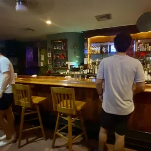 At the bar