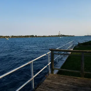 Nice view,  breeze and walk off our delicious dinner