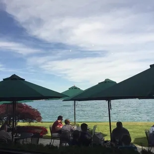 Outdoor seating. Not enough in my opinion.