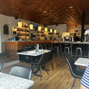 Interior -- the bar where the soda fountain once resided!