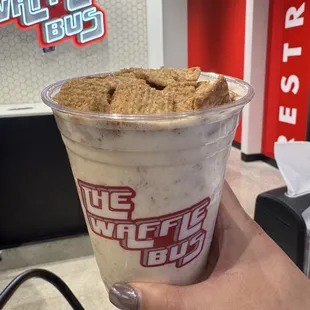 Milk &amp; Cereal Ice Cream (Cinnamon Toast Crunch)