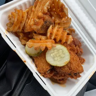 Hot Wings and Waffle Fries