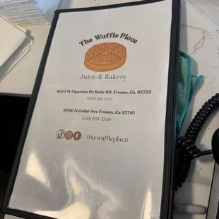 Menu!!