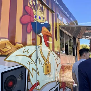 The rooster on the trucks made me laugh