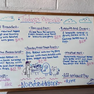 daily specials