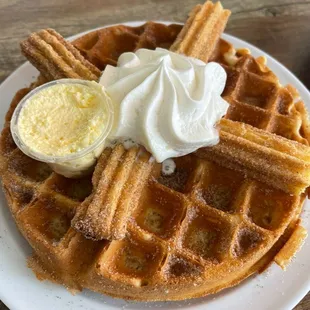 Waffle and churros