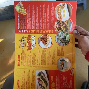 Half of menu