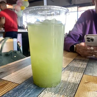 Large Cucumber Lemonade so good after a tennis match