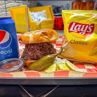 Jumbo Brisket Sandwich (1/2Pound ) All Day Everyday!