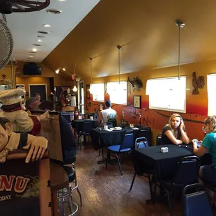 people sitting at tables