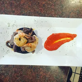 Surf and turf portabello