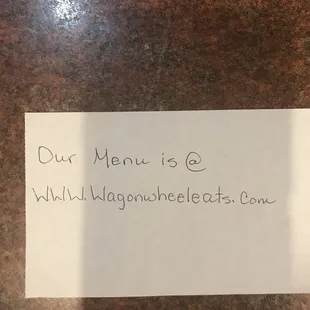 This is the only place that our current menu is at. Please go to our Web Page to see our menu. Thanks