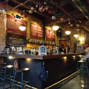 a man sitting at a bar