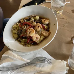Chicken and shrimp the (over mashed potatoes) banging